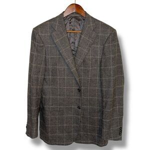 Corneliani Mantua Gray & Pink Cashmere Made in Italy Sport Coat Sz 40R